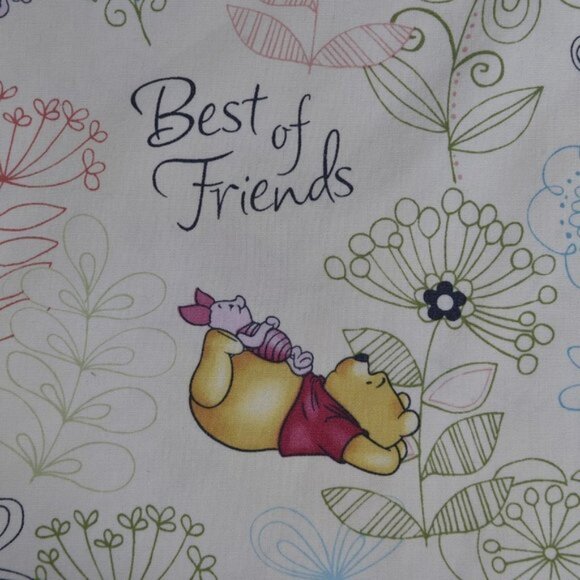 Disney Scrub Top Winnie the Pooh  Bear Piglet Medical Cream Size XL - Picture 10 of 14